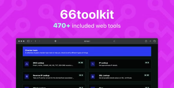 66toolkit - Ultimate Web Tools System Php (SAAS) by AltumCode