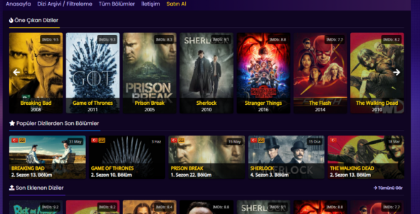 Dizi Plus+ wordpress movie watching theme + content pulling bot 1