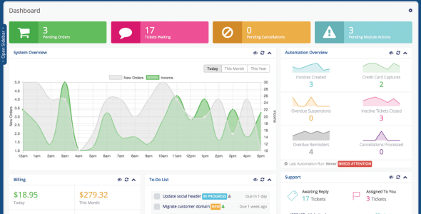 WHMCS - Web Hosting Billing System Script v8.10.1