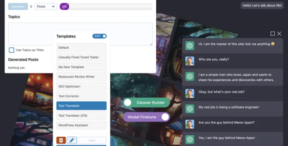 AI Engine Pro: ChatGPT Chatbot, GPT Content Generator, Custom Playground & Features 2.2.56