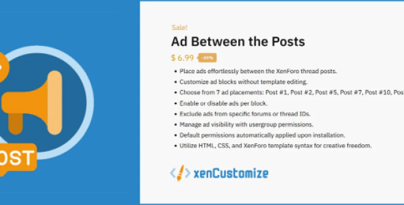 [XenCustomize] Ad Between The Posts 1.0.0
