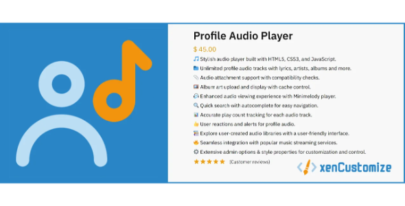 [XenCustomize] Profile Audio Player & Library - Music and Lyrics 2.1.3