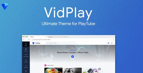 VidPlay - The Ultimate PlayTube Theme Premium by Themelated 2.2.7