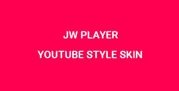 JW Player Youtube Style Skin Retina