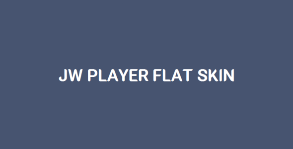 JW Player Flat Skin Retina