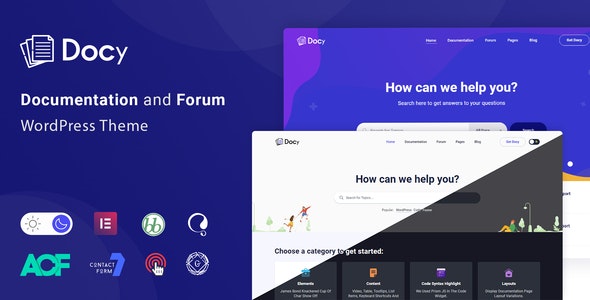 Docy - Premium Documentation, Knowledge base & LMS WordPress Theme with Forum 3.4.0