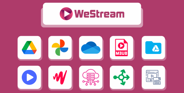 WeStream - Video Player & Loadblancer, Proxy Rotate, Multiply Links Servers, M3u8/ HLS