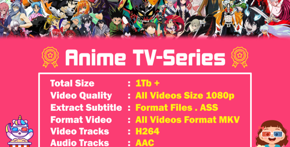 Videos Files Anime TV-Series - 1TB + Video Quality 1080p + Google Drive Account 1.0