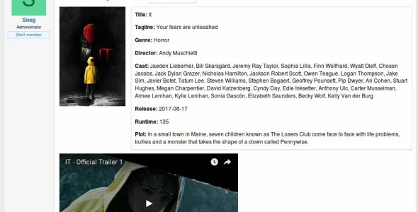 TMDb Movie Thread Starter for XenForo 2.2.0 Release Canadate 1