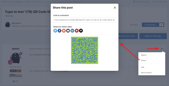 QR Code Share Service 1.0.1
