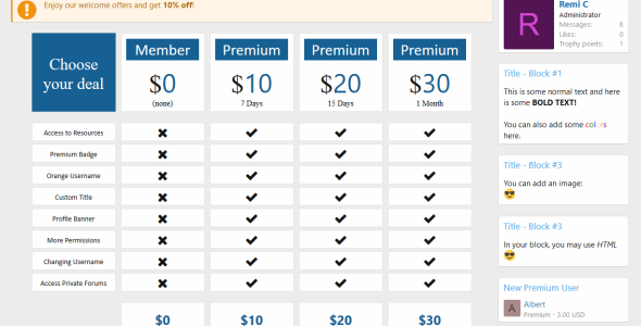 [XenConcept] Premium Page