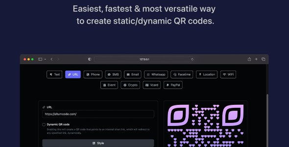 66qrcode - Ultimate QR Code Generator & URL Shortener (SAAS)