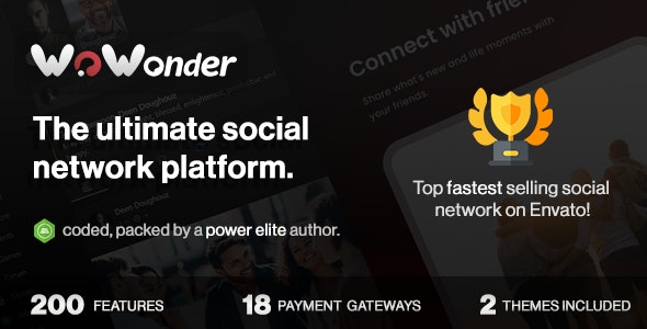 WoWonder - The Ultimate PHP Social Network Platform + WoWonder Plugin + Mobile Applications All Pack